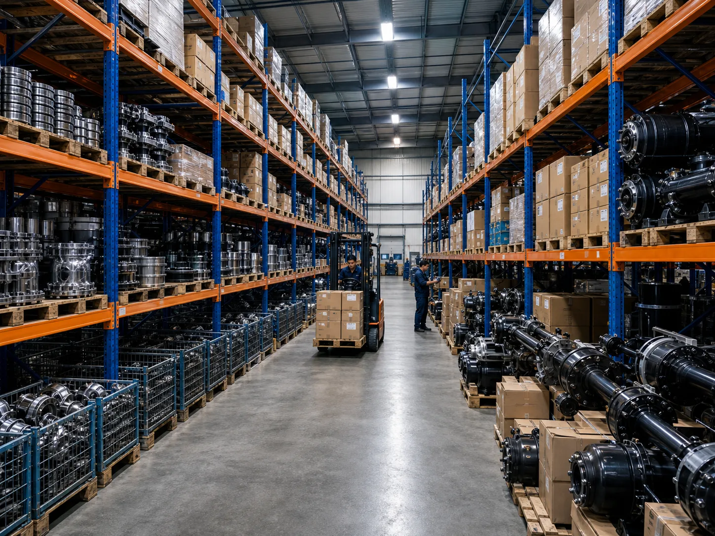 Warehouse aisle